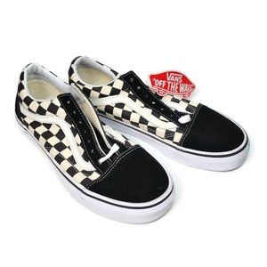 Vans Off The Wall Checkerboard Lace Up Women's Size 6.5 Sneakers Shoes 500714